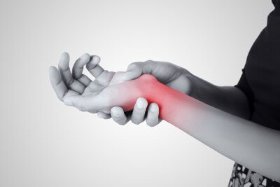 painful and inflamed wrist